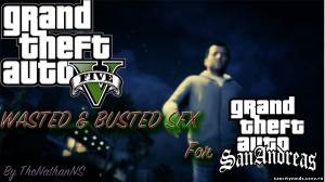 Звуки Wasted и Busted из GTA 5